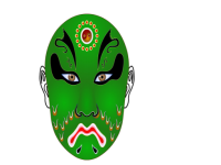 京劇臉譜綠色(京劇臉譜綠色的含義)
