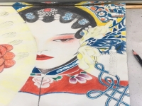 京劇人物彩鉛(京劇人物彩鉛手繪)