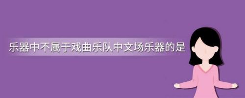 樂器中不屬于戲曲文場樂器的是_戲曲文曲樂器_戲曲中樂器演奏的部分