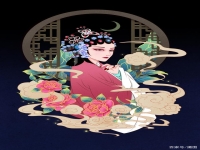 京劇國潮繪畫(京劇國潮簡筆畫)