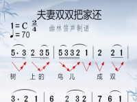 黃梅戲夫妻雙雙把家還曲譜(黃梅戲 夫妻雙雙把家還黃梅戲)